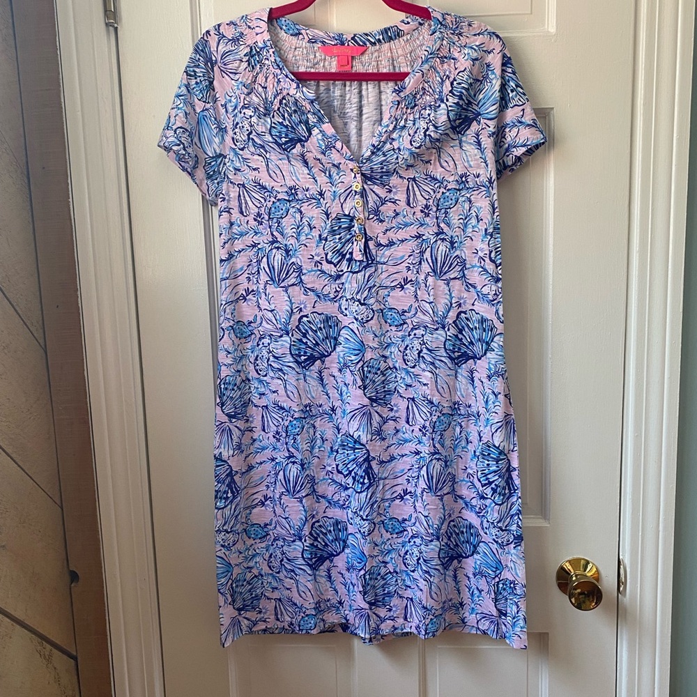 EUC Lilly Pulitzer Short Sleeve Essie Dress size Small